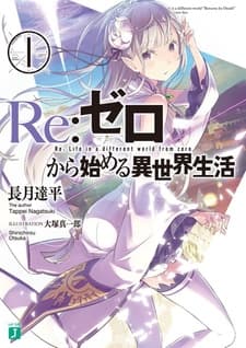 Обложка от манги Re:Zero. Жизнь с нуля в альтернативном мире